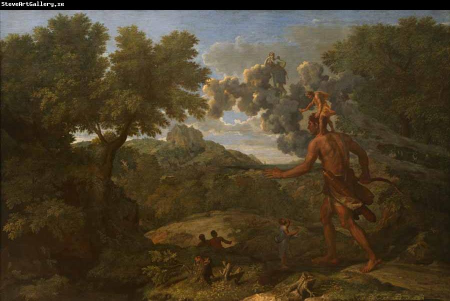 Nicolas Poussin Landscape with Orion or Blind Orion Searching for the Rising Sun